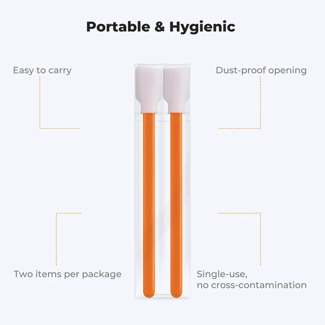 Alt view image 6 of 7 - K&F CONCEPT 200 Foam Cleaning Swabs,for Electronics,Camera,Deep Cleaning | Premium Foam Swabs,Strong Adsorption,No Dripping,Long Sturdy Handle,Flexible,Unbreakable,Dual Packaging,Multi-Device Use,MK09