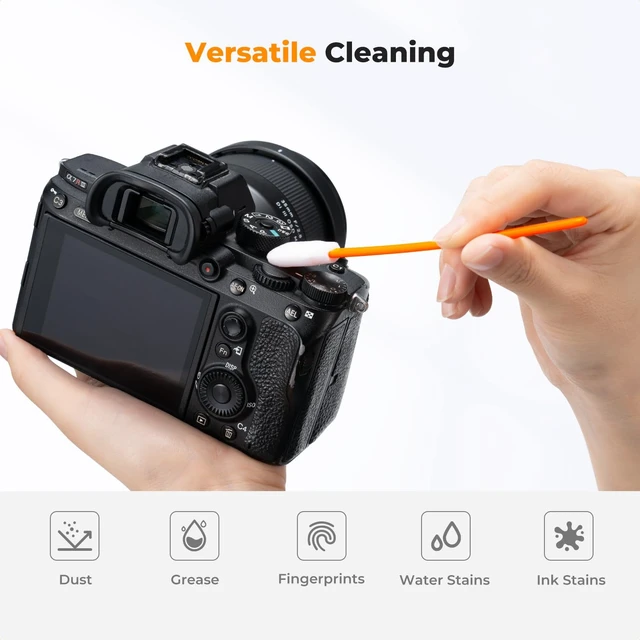Alt view image 2 of 7 - K&F CONCEPT 200 Foam Cleaning Swabs,for Electronics,Camera,Deep Cleaning | Premium Foam Swabs,Strong Adsorption,No Dripping,Long Sturdy Handle,Flexible,Unbreakable,Dual Packaging,Multi-Device Use,MK09