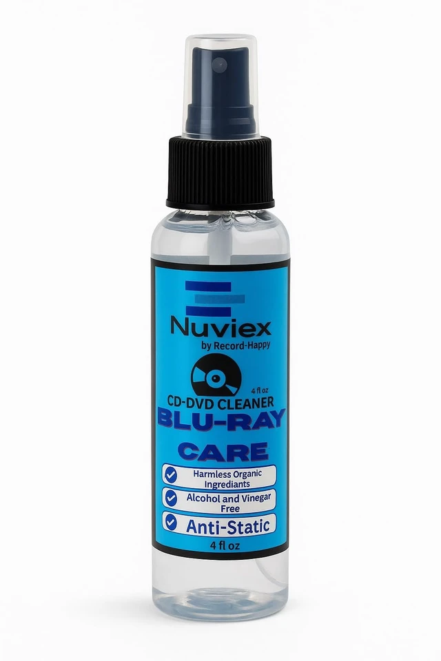 Alt view image 3 of 5 - Premium Cleaner for Blu-Ray Discs - Microfiber Cloth Glove and Cleaning Solutiion Set - Safe and Gentle Anti-Static Formula Removes Dust, Smudges and Fingerprints