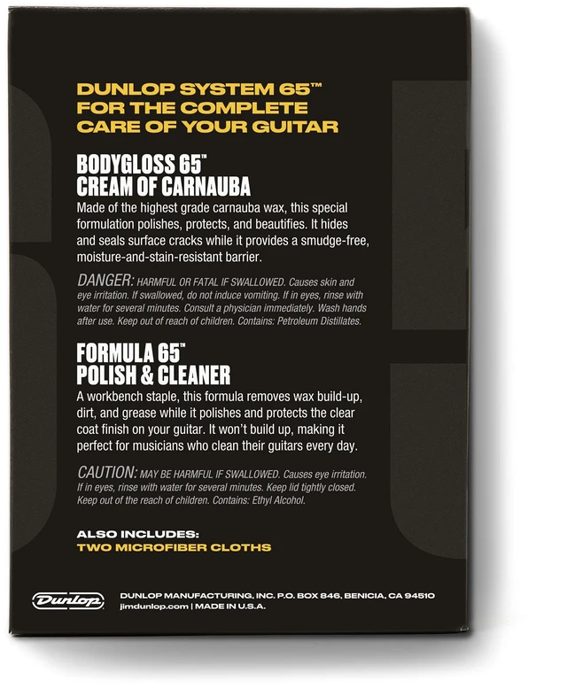 Alt view image 3 of 3 - Jim Dunlop System 65 Guitar Polish Kit