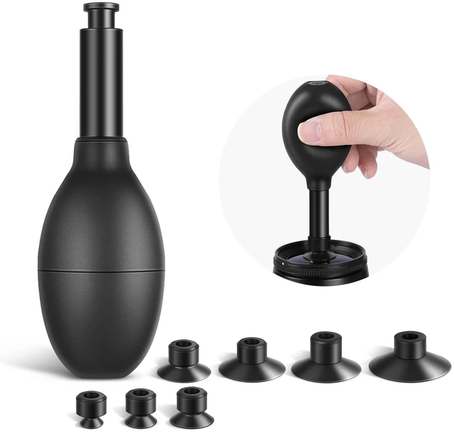 Main image of NEEWER 8 in 1 Lens Sucker Kit, IC Pick Up Vacuum Suction Pen | 7 Interchangeable Suction Cups, Lens Repair Tool for Repair and Cleaning, Watches, and Electronic Components