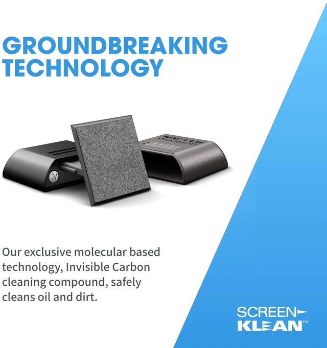 Alt view image 3 of 7 - ScreenKlean Tablet Screen Cleaner, Electroplated Silver, 1 Count | Reusable & Portable Streak-Free Touchscreen Cleaner, Carbon Microfiber Technology for iPad, Android, & Amazon Tablets
