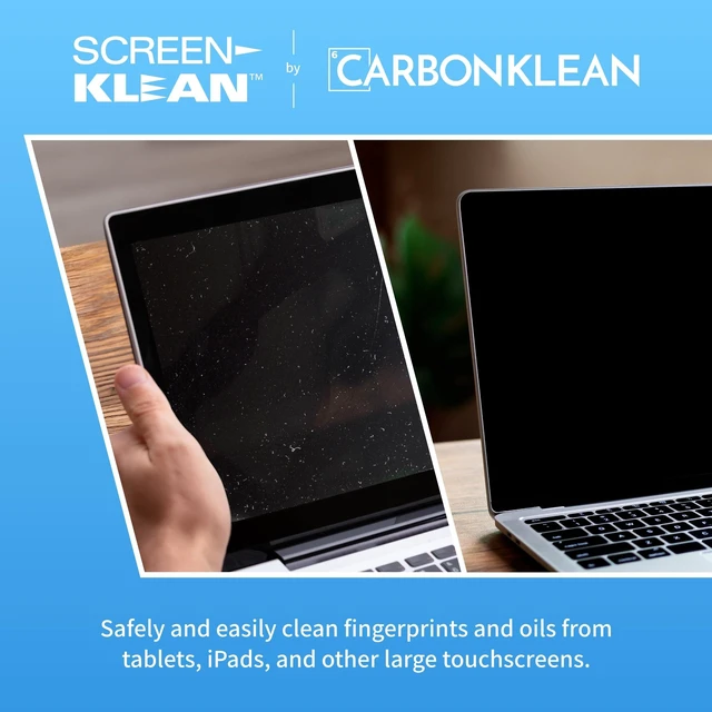 Alt view image 2 of 7 - ScreenKlean Tablet Screen Cleaner, Electroplated Silver, 1 Count | Reusable & Portable Streak-Free Touchscreen Cleaner, Carbon Microfiber Technology for iPad, Android, & Amazon Tablets