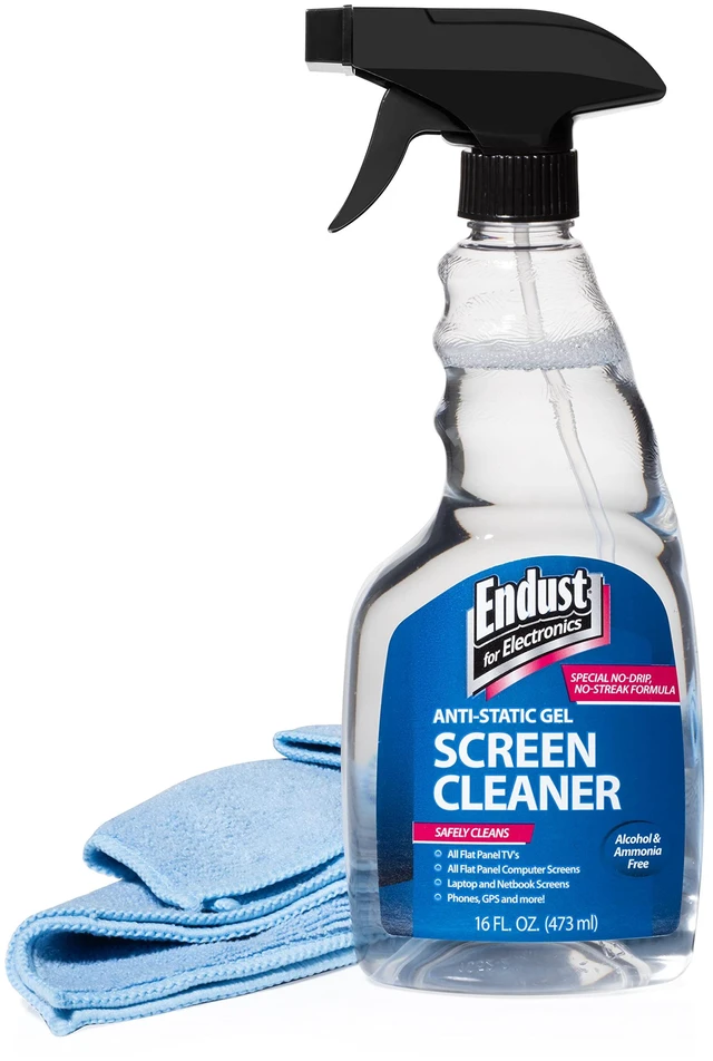 Main image of for Electronics; Screen Cleaning Gel Spray and Xtra Large Microfiber Towel Value Pack; 16 oz. Pump Spray & 16" x 16" Towel (15023)