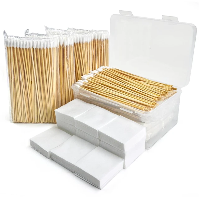 Main image of Gun Cleaning Kit - 6" Cotton Swabs and 2" Cleaning Patches | Sturdy, Lint-Free Gun Cleaning Supplies, Pointed Tips for Firearm, Crafts, Electronics, Art& Crafts