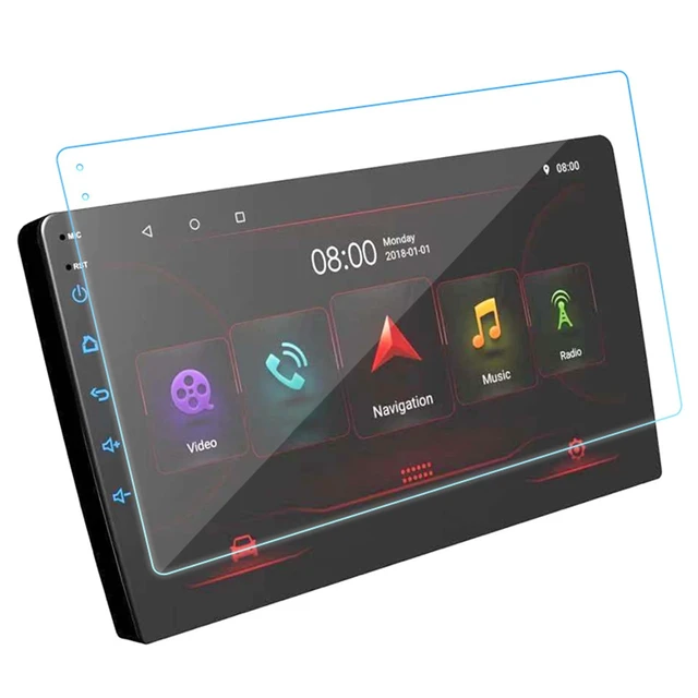 Alt view image 3 of 6 - Tbest Car Screen Protector 10 Inch Anti Glare Tempered Glass | Anti fingerprint coating, scratch tempered film, for central control display, easy install, cleaning kit