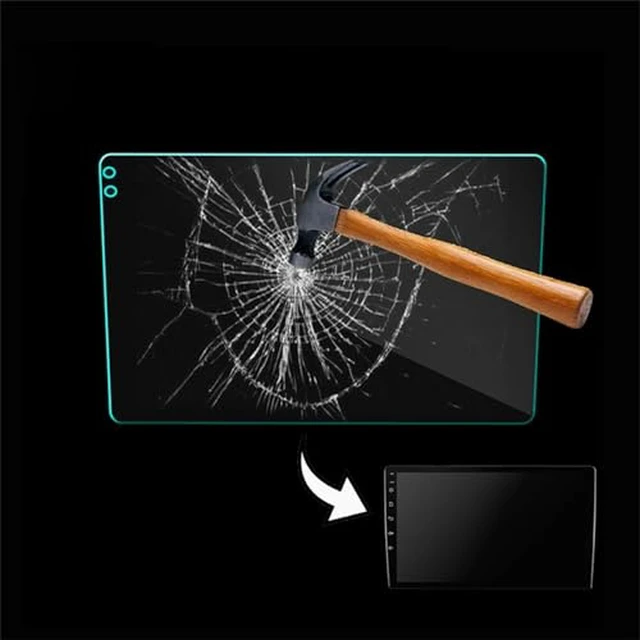Alt view image 5 of 7 - CFTGIW Navigation Screen Protector Anti Anti Fingerprint Central Control Navigation Tempered Film with Cleaning Kit for Car Suitable for 10-inch trapezoidal Android Navigation
