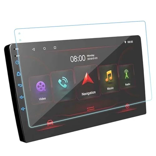 Alt view image 7 of 7 - Car Navigation Screen Protector, Anti Glare Anti Fingerprint Tempered Glass Film 9 Inch with Cleaning Kit for Drivers Various Vehicles Sunny Conditions Daily Commutes Road Trips