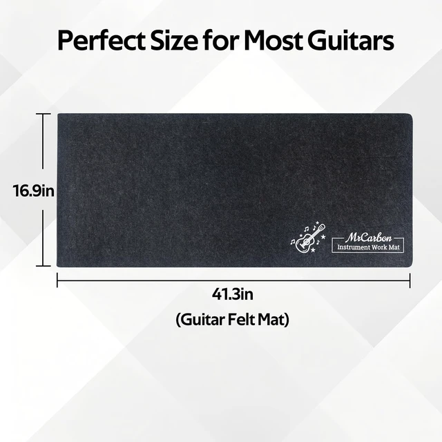 Alt view image 3 of 7 - Guitar Repair Mat Kit with Neck Rest, Felt Work Mat, String Winder, Fret Polishing Tools, Cleaning Accessories and Storage Bags Complete Maintenance Set for Acoustic & Electric Guitars