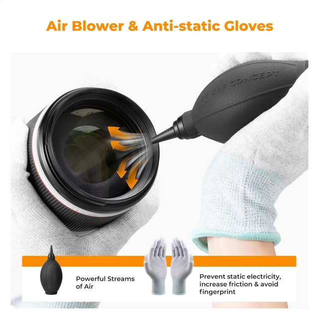 Alt view image 6 of 7 - K&F CONCEPT 32-in-1 Pro Camera Cleaning Kit for Professional Photographers | Replaceable Lens Pen, Safe For Devices, Fast Dry Wipes Remove Oil And Streaks, Portable, Multi Tools, Storage Bag, MK05