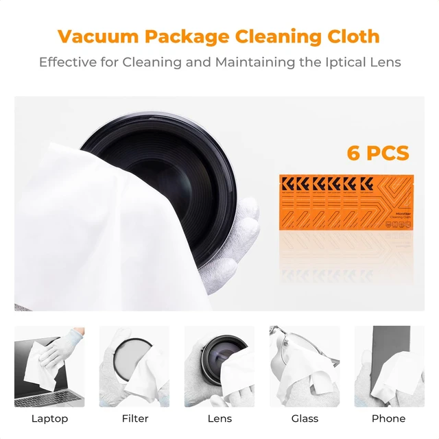 Alt view image 5 of 7 - K&F CONCEPT 32-in-1 Pro Camera Cleaning Kit for Professional Photographers | Replaceable Lens Pen, Safe For Devices, Fast Dry Wipes Remove Oil And Streaks, Portable, Multi Tools, Storage Bag, MK05