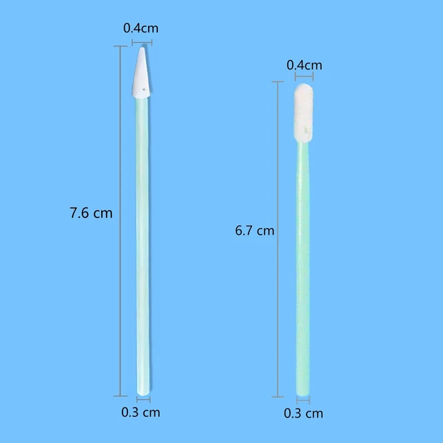 Alt view image 2 of 7 - 200-Pack Fiber Optic Cleaning Swabs, 1.25mm + 2.5mm for LC/SC/ST Connectors | Lint-free foam tips, securely bonded no residue, fiber ports, camera lenses, precision electronics, craft projects