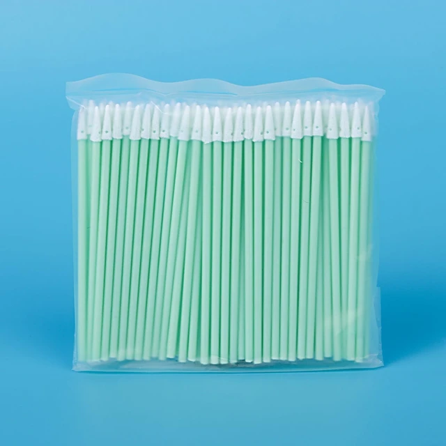 Alt view image 5 of 7 - 200-Pack Fiber Optic Cleaning Swabs, 1.25mm + 2.5mm for LC/SC/ST Connectors | Lint-free foam tips, securely bonded no residue, fiber ports, camera lenses, precision electronics, craft projects