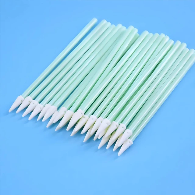 Alt view image 6 of 7 - 200-Pack Fiber Optic Cleaning Swabs, 1.25mm + 2.5mm for LC/SC/ST Connectors | Lint-free foam tips, securely bonded no residue, fiber ports, camera lenses, precision electronics, craft projects