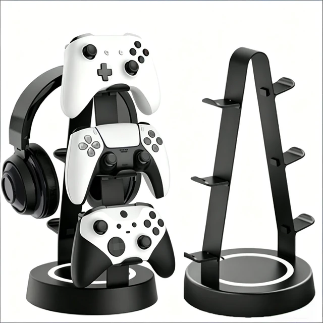 Main image of KELJUN Controller Holder Stand for Gamepads and Headphones | A-Shape,Universal fit,Stable,Display,Non-slip,Gamer gift