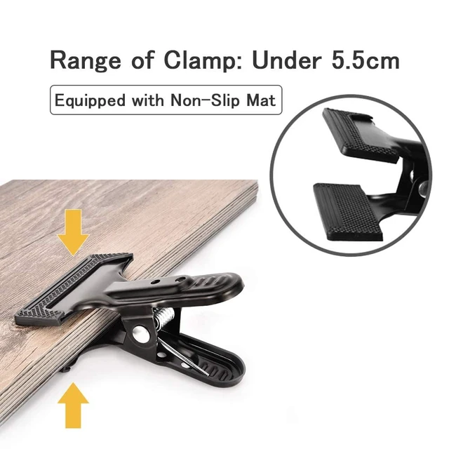 Alt view image 4 of 7 - KAGYOKU Backdrop Spring Clamps - 6 Pack of 4" Heavy Duty Clips | Heavy Duty Clips, Photography Background Stands, Woodworking, Home Improvement Projects