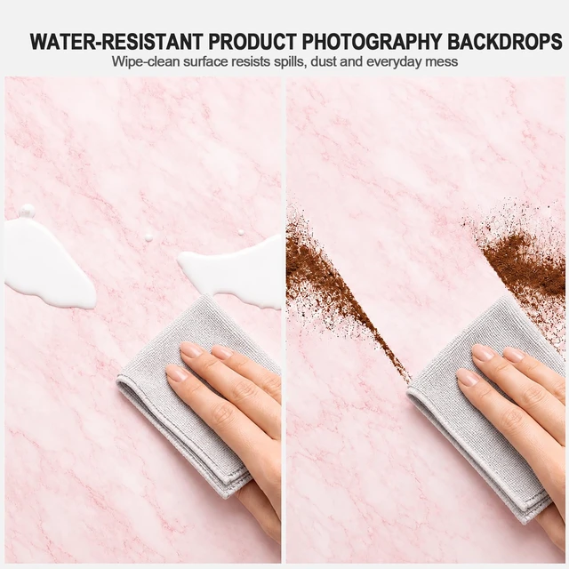 Alt view image 7 of 7 - Photo Backdrop for Product Photography, Tabletop Kit, 16.5x11.7in | Create product photos with realistic backgrounds for food, jewelry and small products for content creators and online sellers
