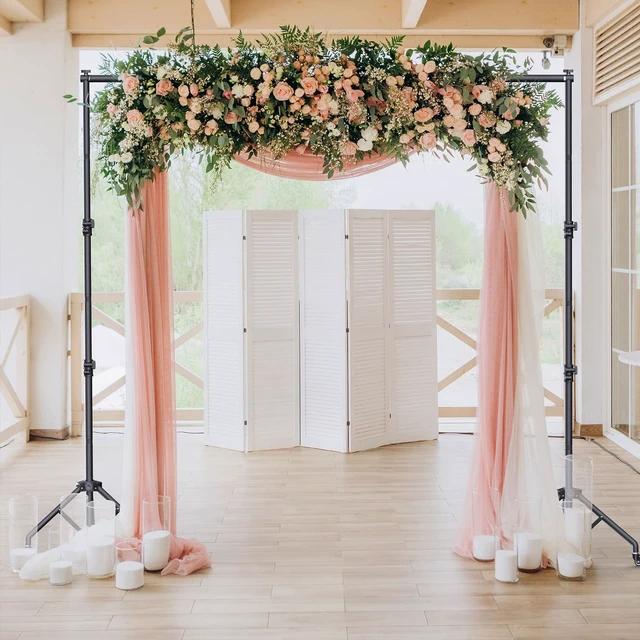 Alt view image 7 of 7 - Backdrop Stand with Wheels 10x7.5Ft (WxH), Photo Backdrop Stand Easy to Move,Heavy Duty Back Drop Adjustable Stand for Parties,Banner Stand Photography and Video Studios