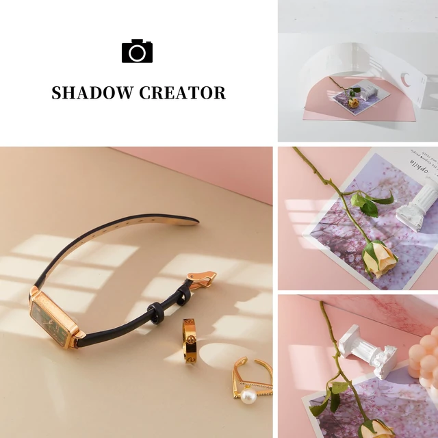 Alt view image 5 of 7 - Product Photography Backdrops, 16x11.5 Inch Photo Backdrop Board Kit, 8Pcs 16 Patterns with 2Pcs Photo Shadow Maker for Makeup Product Shooting, Food Jewelry Cosmetics Photography