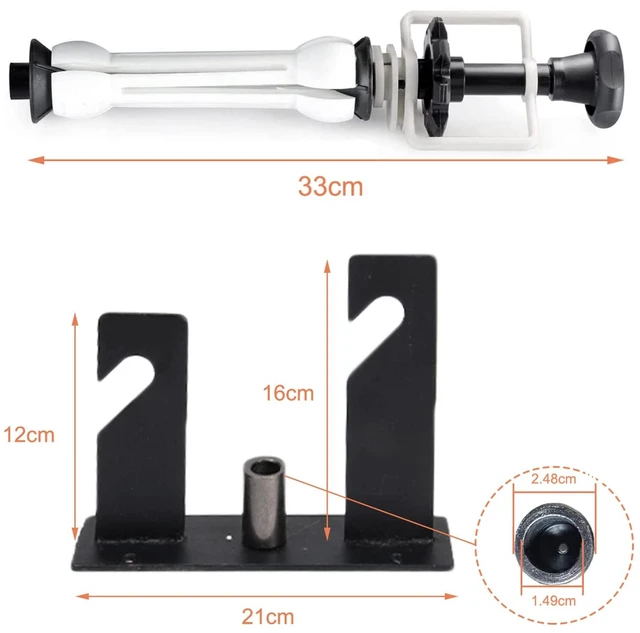 Alt view image 3 of 7 - ZLY Double Backdrop Roller Wall Mounting Manual Photo Background Support | Backdrop Ceiling Holder,for Photography, Live Streaming, Including 2 Double Hooks, 4 Expand Bars, 2 ChainsEight Screws
