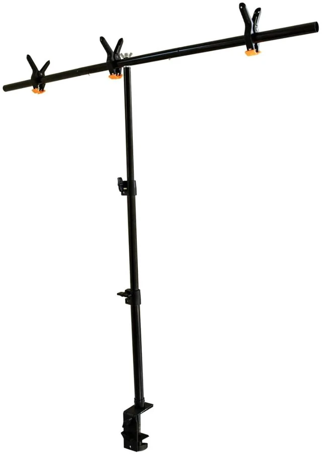 Main image of Bessie Bakes Backdrops Photography Backdrop Stand with Table Clamp, 39-Inch Crossbar, Adjustable up to 3ft Tall, Ideal for Food Photography, Product Photography & Content Creation