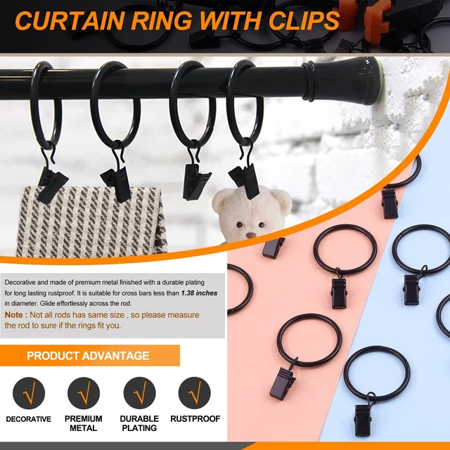 Alt view image 6 of 7 - Rustark 22Pcs Backdrop Kit with Clips, Clamps, Rings & Spring Clamps for Photography & Video Studio