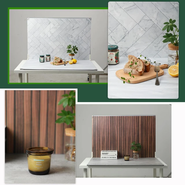 Alt view image 6 of 7 - MDAOCRY 23 x 35 in Product Photography Backdrops, 12 Sheets, 24 Patterns | Double-Sided, Water-Resistant Backdrops for Food, Jewelry, Cosmetics, Crafts, Flat Lays and Content Creation