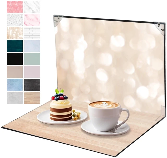 Main image of Product Photography Backdrops, 8PCS 16Patterns Photo Backdrop Board | Photo Background for Food, Jewelry, Beauty and other Small Products, For UGC Content Creators, Small Business, 16.5x11.5in