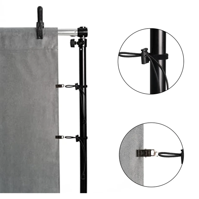 Alt view image 2 of 7 - Background Backdrop Clips Clamps Holder for Photo Video Studio,36 Pack,Black