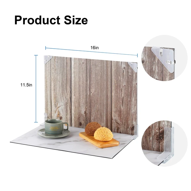 Alt view image 6 of 7 - Meking 9Pcs 18Patterns Small Product Photography Backdrop Kit | Photo Backdrop Board for Food Photography - Double-Sided Tabletop Photography Backdrop, 16x11.5inch