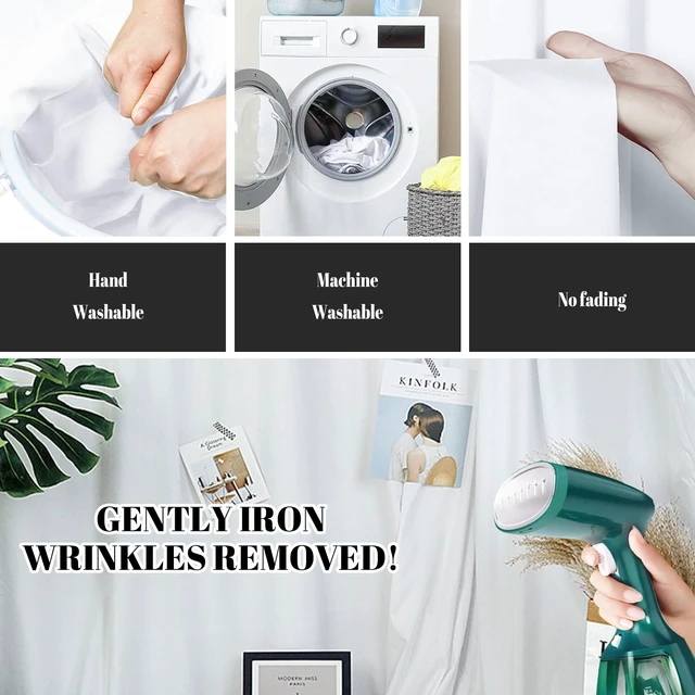 Alt view image 6 of 7 - BEIYANG 10 X10 FT White Backdrop Screen for Photography, Background Cloth for Soft Light, White Backdrop Curtain for Portrait Product Photoshoot Screen Video Recording Parties