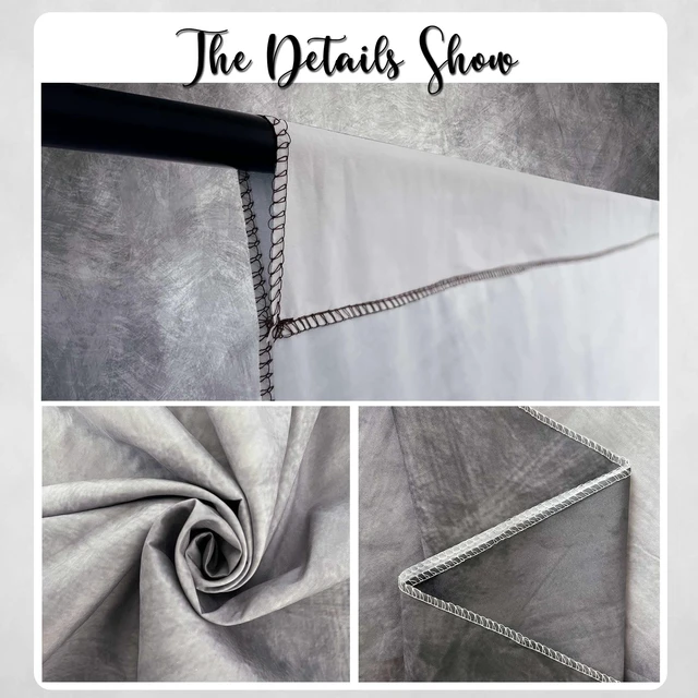 Alt view image 5 of 7 - Haboke Abstract Photography Backdrop for Photoshoot 8x10ft,Grey,No Stand | Professional,Polyester Fabric,Roller Pocket on Top,Vintage Portrait Photo Props Booth Background,Photoshoot Studio