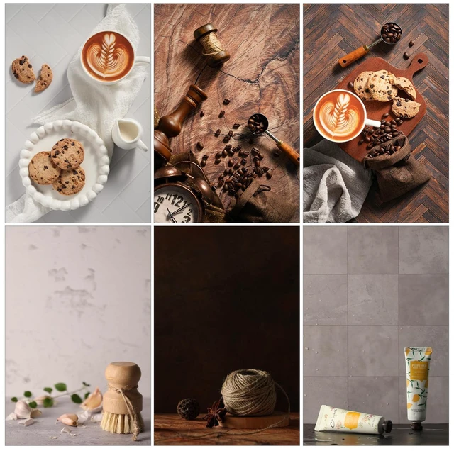 Alt view image 6 of 7 - MDAOCRY 16 x 11.5 in Product Photography Backdrops, 10 Sheets, 20 Patterns | Compact Double-Sided Backdrops for Food, Jewelry, Cosmetics, Candles, Crafts and Content Creation