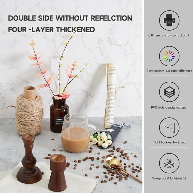 Alt view image 3 of 7 - BEIYANG 2 PCS Photo Backdrop Boards with 2 PCS Brackets for Flat Lay or Food Photography Background