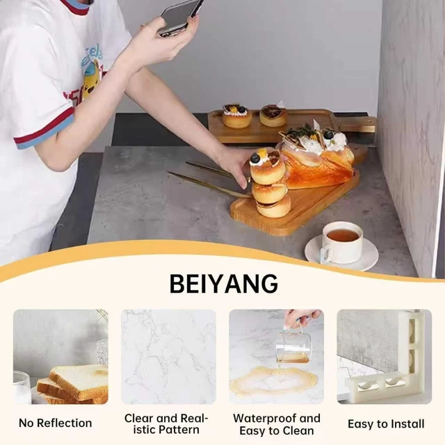 Alt view image 4 of 7 - BEIYANG 2 PCS Photo Backdrop Boards with 2 PCS Brackets for Flat Lay or Food Photography Background