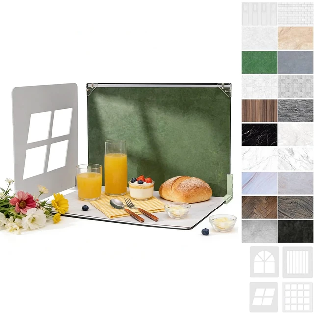 Alt view image 3 of 6 - 14PCS 28patterns Product Photography Backdrops with Shadow Board Kit | Photo Backdrop for Small Product Food Jewelry Cosmetic. (16x11.5in)