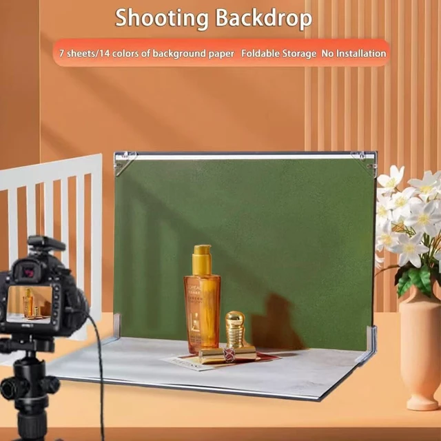 Alt view image 4 of 6 - 14PCS 28patterns Product Photography Backdrops with Shadow Board Kit | Photo Backdrop for Small Product Food Jewelry Cosmetic. (16x11.5in)