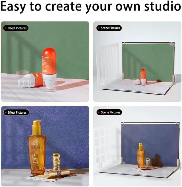Alt view image 5 of 6 - 14PCS 28patterns Product Photography Backdrops with Shadow Board Kit | Photo Backdrop for Small Product Food Jewelry Cosmetic. (16x11.5in)