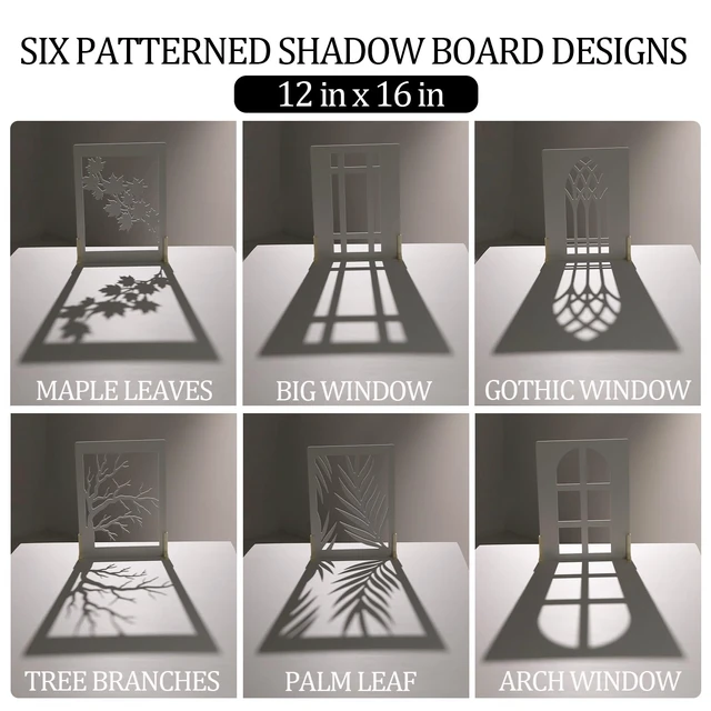 Alt view image 2 of 7 - MDAOCRY 12 x 16 in Photography Shadow Boards, 6 PVC Panels, 4 T-Stands | Create Dimensional Window Shadows for Food, Jewelry, Flat Lays and Product Photos