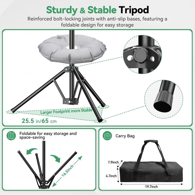 Alt view image 4 of 7 - EMART 8.5x8.5ft Large Green Screen Backdrop Kit, 8.8x7.5FT T-Shape Stand | Reverse Folding Tripod Stand, Spliced Crossbar Plate & 6 Clamps for Studio Shooting, Live Stream