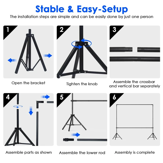 Alt view image 2 of 7 - Backdrop Banner Stand 7 * 7.5FT,Heavy Duty Adjustable Background Stand Photo Back Drop and Repeat Backdrop Stand for Trade Show, Party,Wedding Photo Booth with Carrying Bag