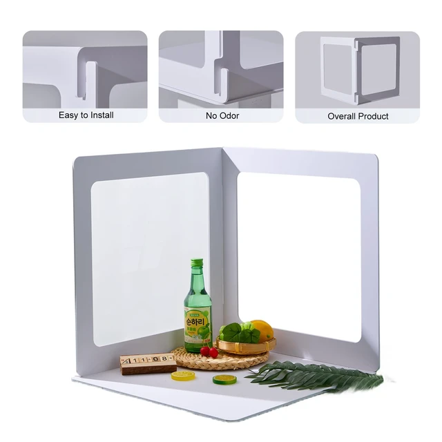 Alt view image 7 of 7 - EOAJAFOU 24x24 Inch Backdrop Board Kit, 2PCS Backgound Frame, 1PC Background Board, 6PCS Backdrop Paper, 6PCS Shadow Light Paper for Product, Food, Jewelery, Makeup Photography Shooting