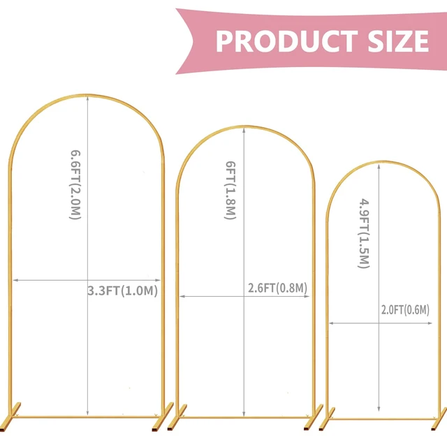 Alt view image 2 of 6 - PATPROPS Backdrop Stand Photo Studio Adjustable Background Stand Support for Parties, Events Decoration, Wedding, Photography (6.6FT,6FT,5FT)