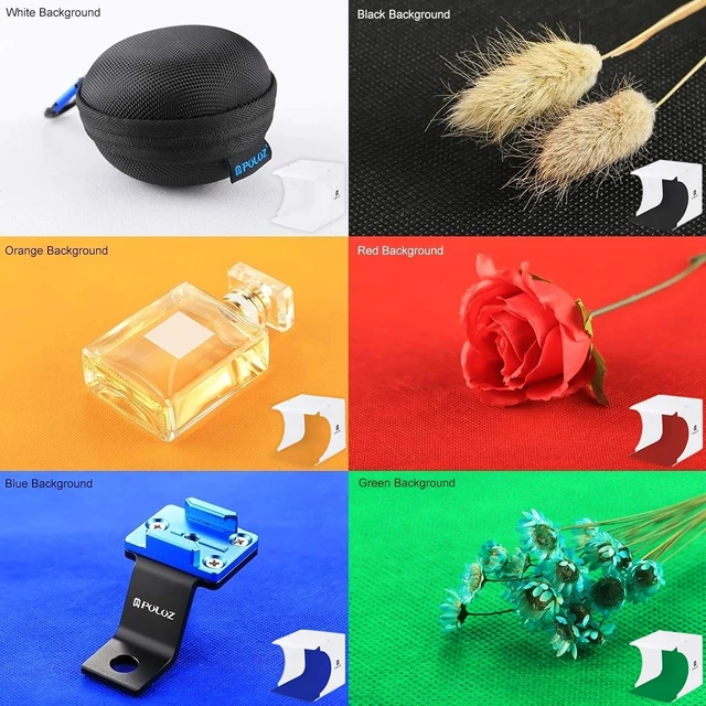 Alt view image 5 of 7 - Mini Photo Studio Super Bright Photography Light Box Lightbox Portable Shooting Light Tent with 6 Colors Photography Backdrops Waterproof Background Screen Carrying Bag (20 Centimeter)