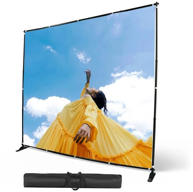Main image of Displayfactory 10 X 8 Ft Backdrop Banner Stand Step and Repeat Display Stand Adjustable Photo Backdrop Stand for Parties,Trade Show,Photo Booth,Wall Exhibitor Background with Carrying Bag