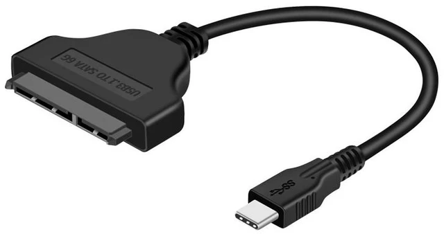 Main image of AJMRTC USB-C to SATA Adapter Cable,6Gbps 480MB/s,16CM,2.5 Inch SSD HDD Hard Drive Connector,Type-C to SATA Converter for Lenovo Dell HP ASUS Acer MSI Laptop Desktop PC