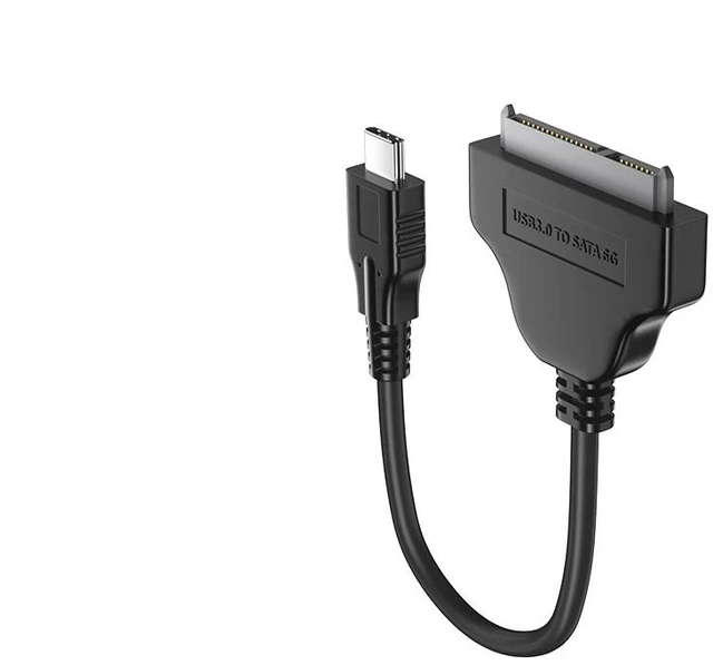 Alt view image 4 of 7 - AJMRTC USB-C to SATA Adapter Cable,6Gbps 480MB/s,16CM,2.5 Inch SSD HDD Hard Drive Connector,Type-C to SATA Converter for Lenovo Dell HP ASUS Acer MSI Laptop Desktop PC
