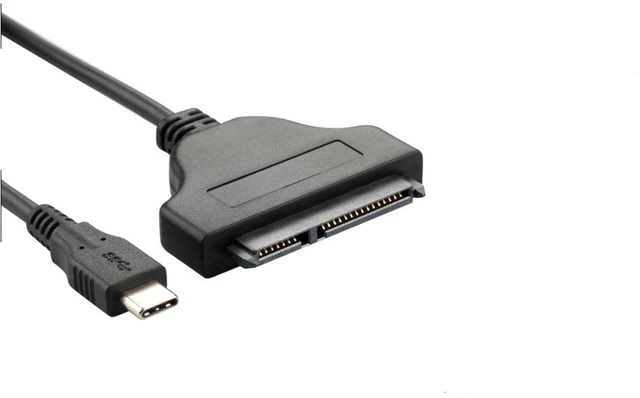 Alt view image 2 of 7 - AJMRTC USB-C to SATA Adapter Cable,6Gbps 480MB/s,16CM,2.5 Inch SSD HDD Hard Drive Connector,Type-C to SATA Converter for Lenovo Dell HP ASUS Acer MSI Laptop Desktop PC