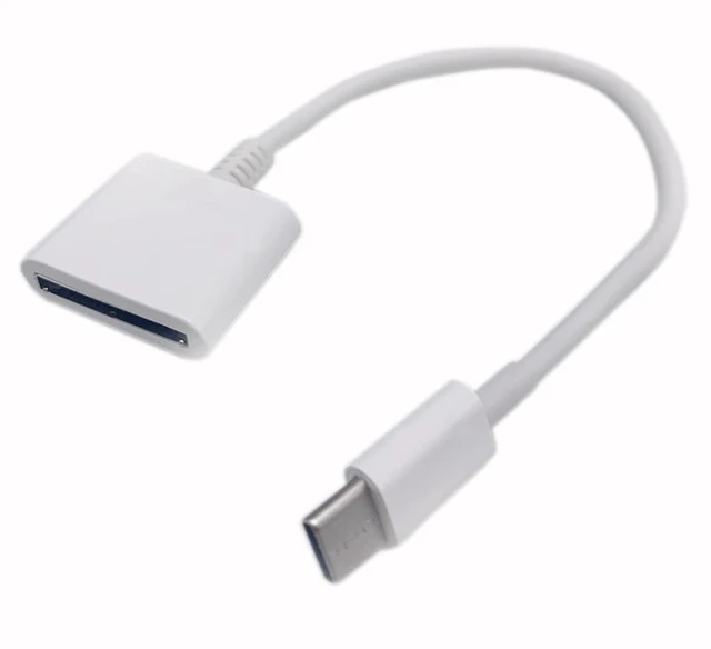 Alt view image 7 of 7 - AJMRTC USB-C Male to 30-Pin Female Adapter Cable, USB3.1 Type C to 30Pin Dock Connector Charging & Data Sync Cord for Old iPhone 4/4S, iPad 1/2/3, iPod Classic Nano Touch, Computer & Phone Accessories