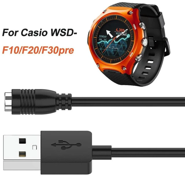 Alt view image 3 of 6 - AJMRTC USB to DC Barrel Jack Charging Cable 1M/3.3FT, Watch Charger Cord Replacement for Casio Protrek WSD-F10 WSD-F20 WSD-F30 WSD-F21 Smart Watch